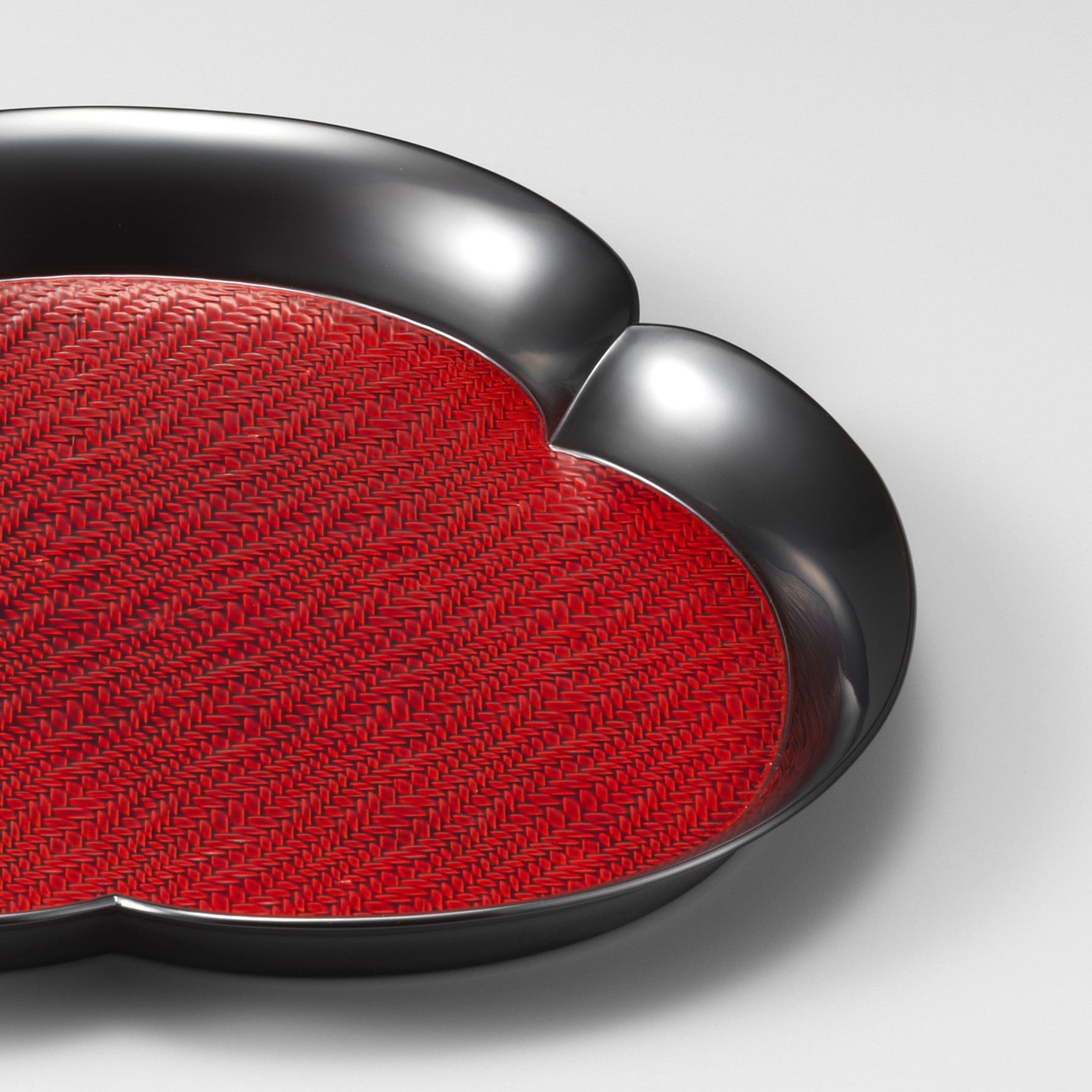 山田勘太　乾漆網代盆「春渚」