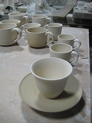 作家工房にて製作風景