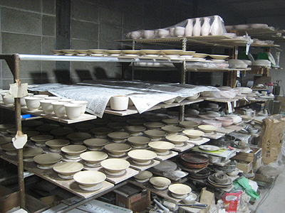 作家工房にて製作風景