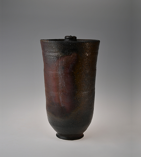  伊部細水指 花入ニモ　25 x 14 cm