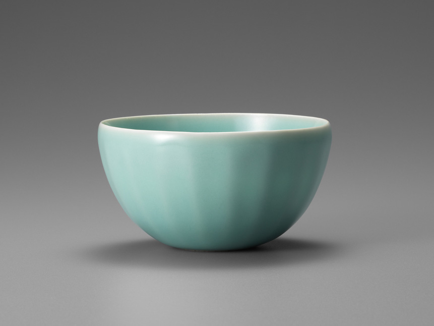 e-6  青磁茶碗  Celadon Tea Bowl  D.13.2 H.7.0 cm