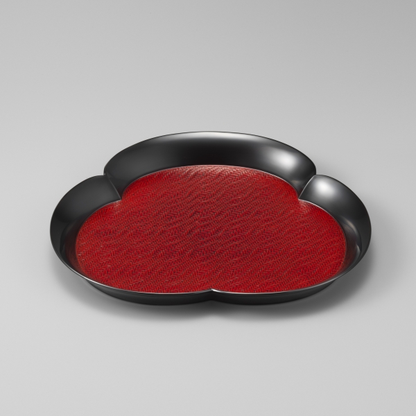 山田勘太　乾漆網代盆「春渚(はるなぎさ)」 