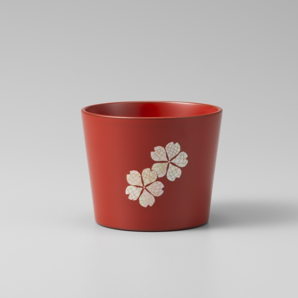 山田勘太　桜螺鈿猪口　 