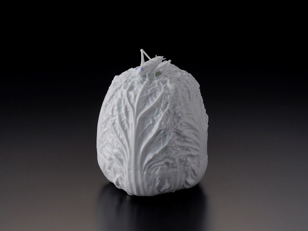 今村均　蟋蟀白菜香炉  <br>径.10.5  高.12.7 cm